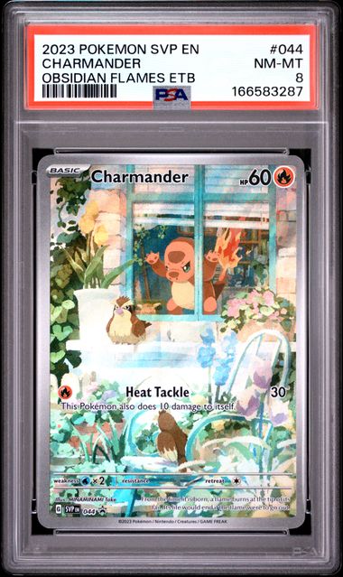 Graded Pokemon - Charmander (044) Black Star Promo PSA 8