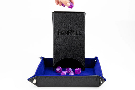 FanRoll - Fold Up Dice Tower : Black