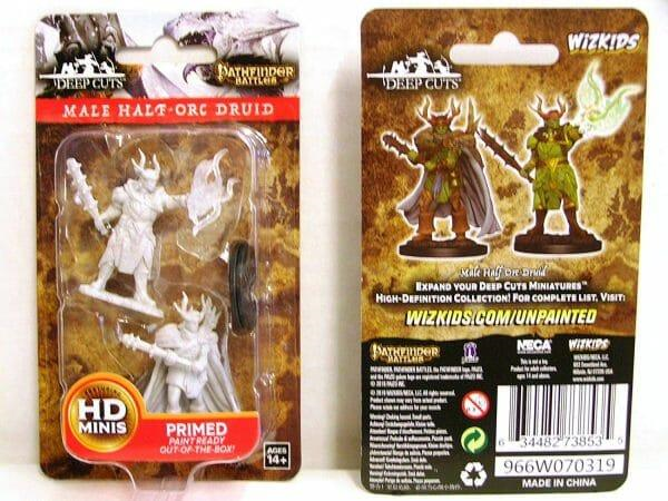 Pathfinder Battles - Unpainted: Male Half-Orc Druid