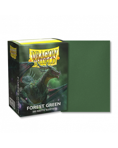 Dragon Shield Sleeves: Standard - Matte Forest Green (100 ct)