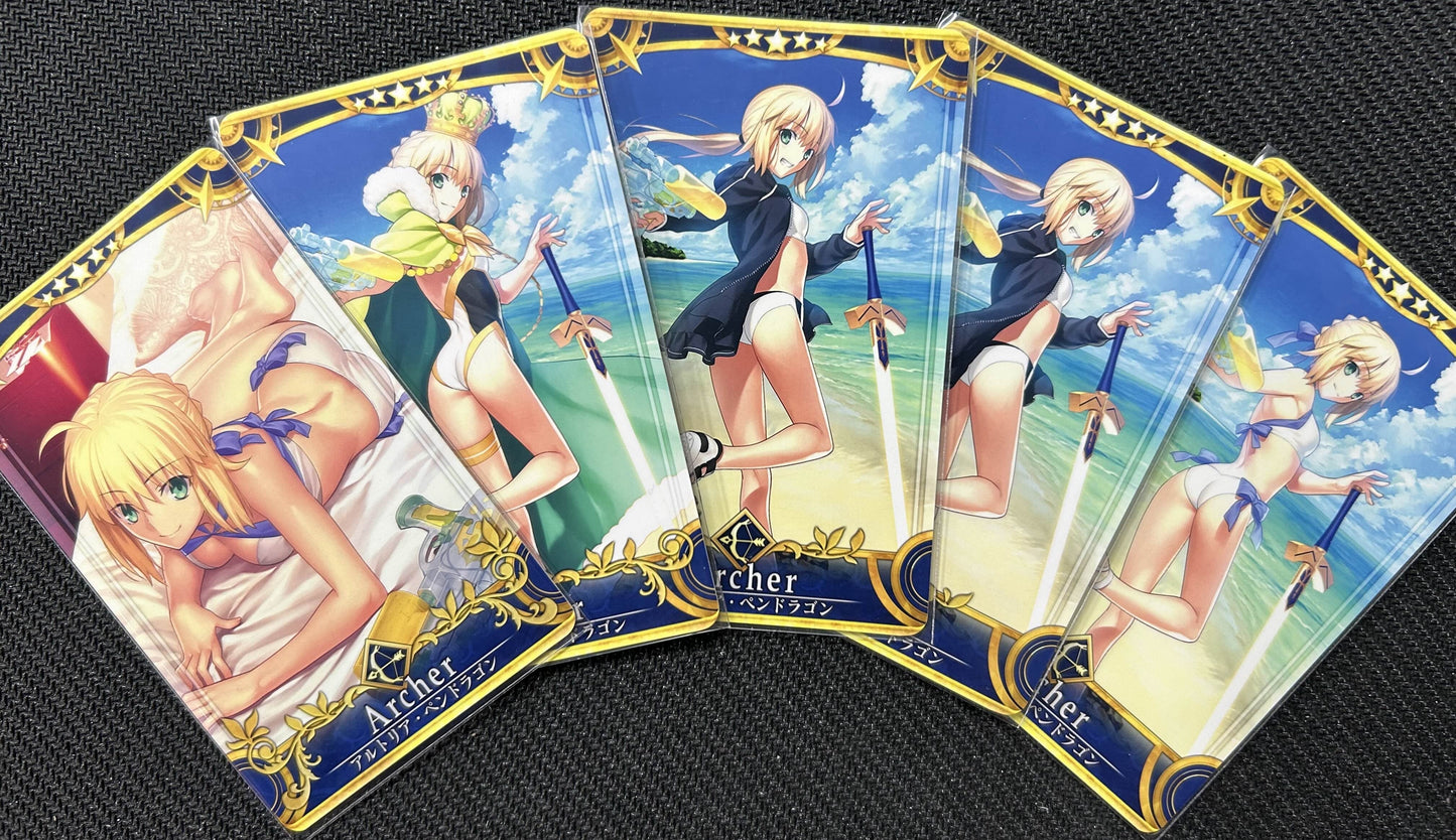 Fate/Grand Order Arcade Card : Artoria Pendragon (Archer) - Full Set