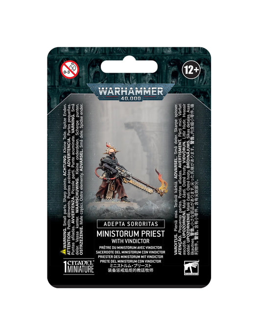 Warhammer 40k: Adepta Sororitas - Ministorum Priest with Vindicator