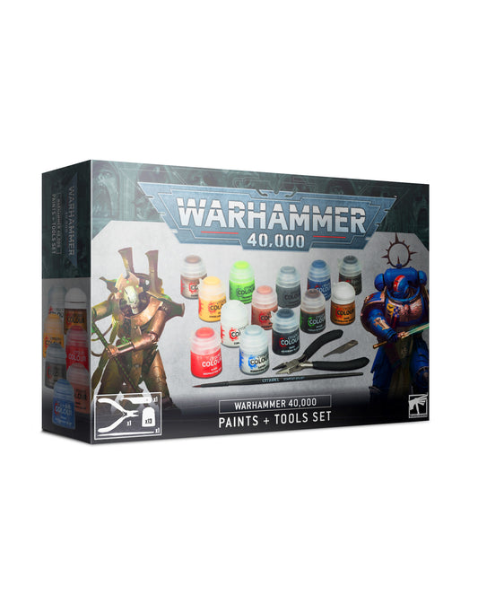 Warhammer 40k: Paints + Tools Set