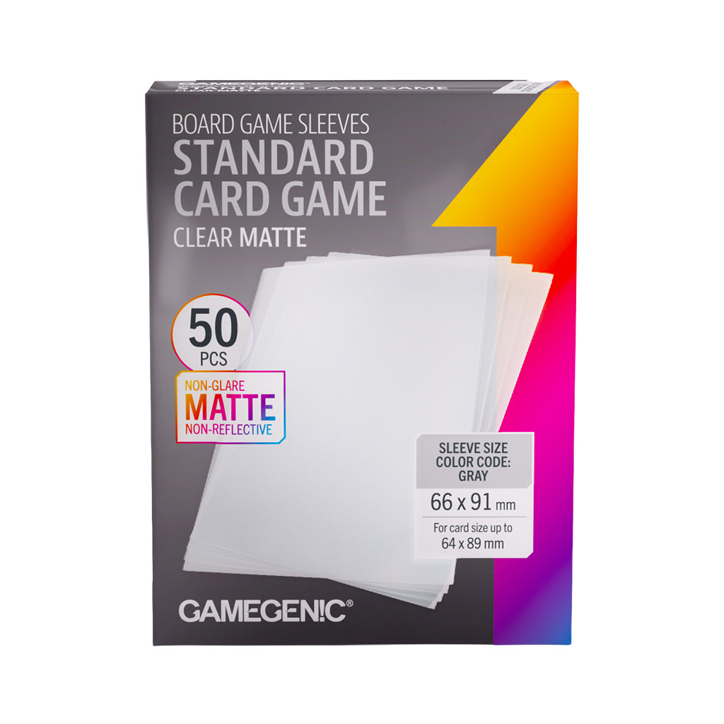 Gamegenic: Board Game Sleeves Matte - Standard Card Game (66x91 mm)