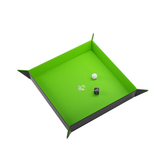 Gamegenic - Magnetic Dice Tray Square Black/Green