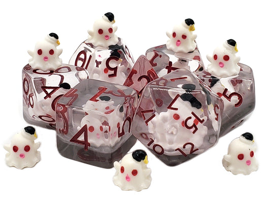 Infused - Ghost White RPG Dice Set