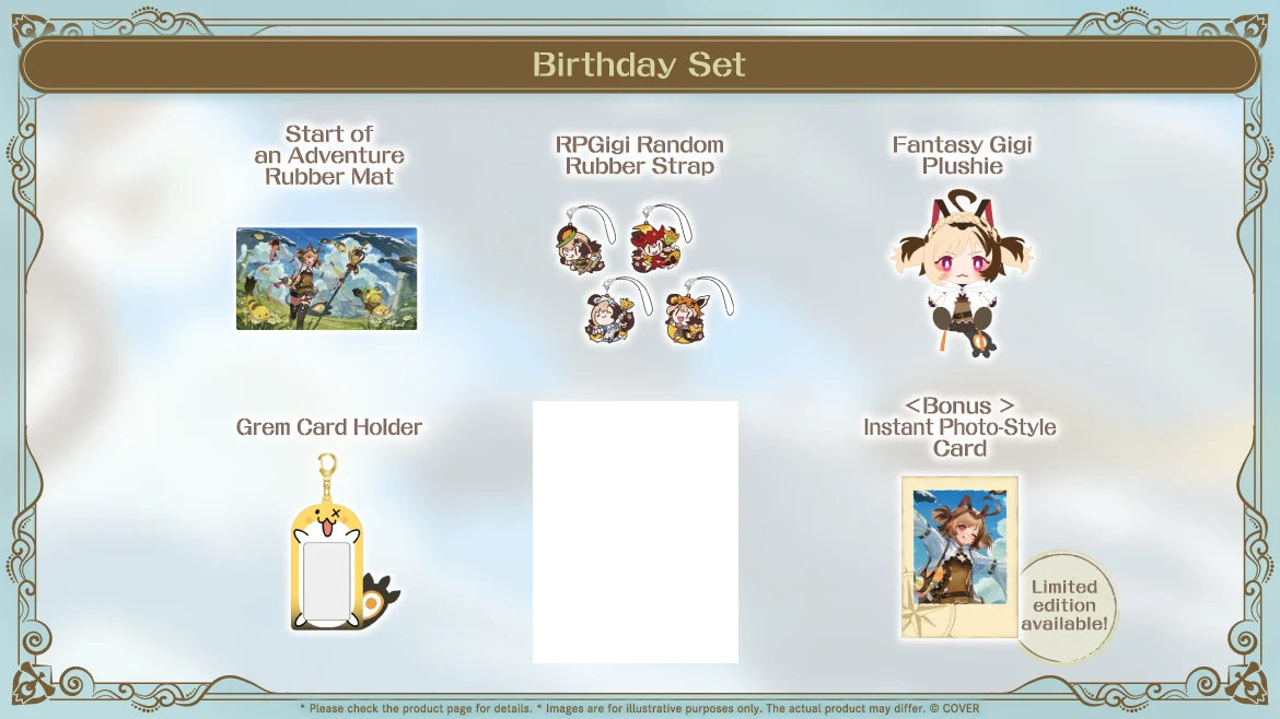 Hololive - Gigi Murin 2025 Birthday Celebration Merch Complete Set (Limited Edition)