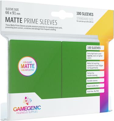 Gamegenic: Matte Prime Sleeves - Green (100 ct)