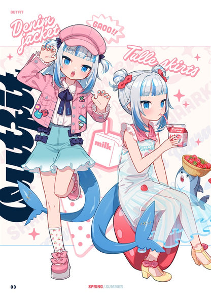 Comiket 102 - Gura's Outfit Book - Hololive Gawr Gura Art Book