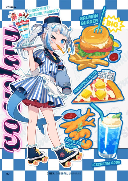 Comiket 102 - Gura's Outfit Book - Hololive Gawr Gura Art Book