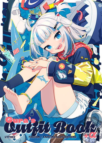 Comiket 102 - Gura's Outfit Book - Hololive Gawr Gura Art Book