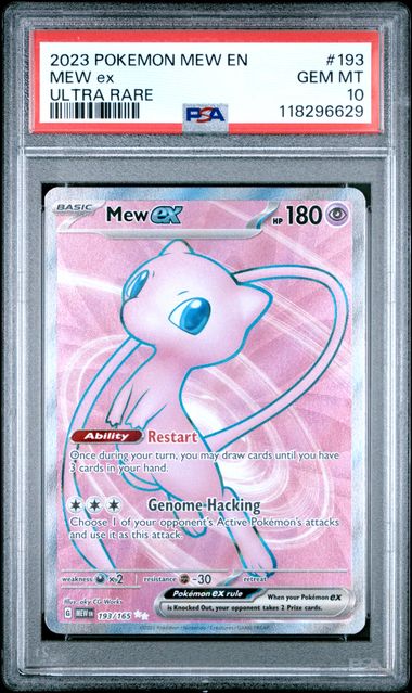 Graded Pokemon - Mew ex (193/165) 151 PSA 10