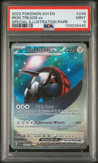 Graded Pokemon - Iron Treads ex (248/198) Scarlet & Violet PSA 9