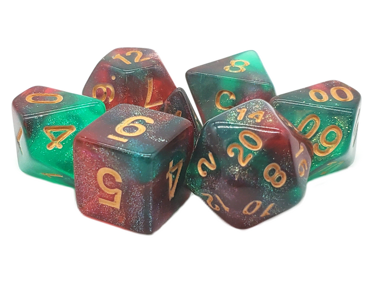 Galaxy - Holly Berry! RPG Dice Set