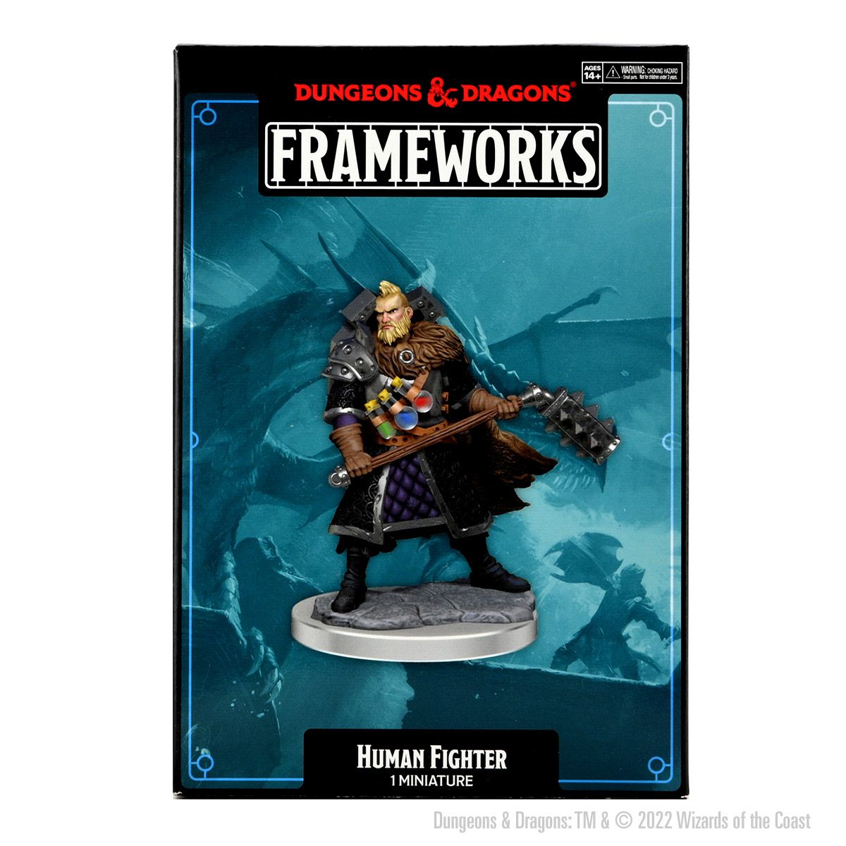 D&D - Frameworks Unpainted: Male Human Fighter