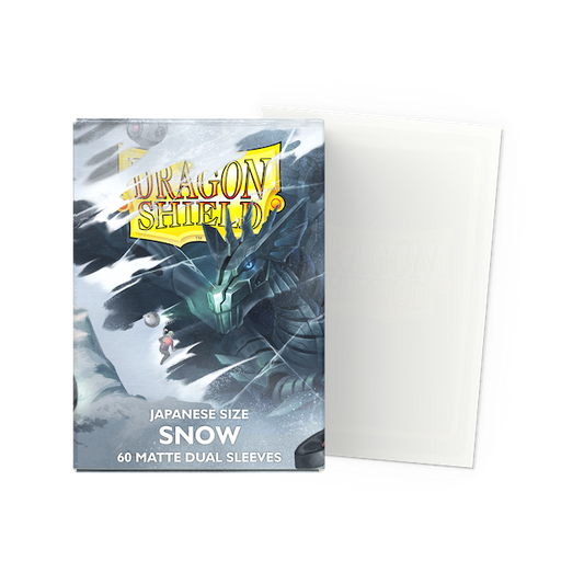 Dragon Shield Sleeves: Japanese DUAL - Matte Snow (60 ct)