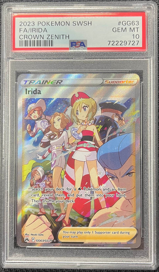 Graded Pokemon - Irida (GG63/GG70) Crown Zenith PSA 10