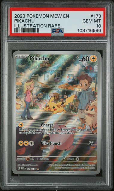 Graded Pokemon - Pikachu (173/165) 151 PSA 10