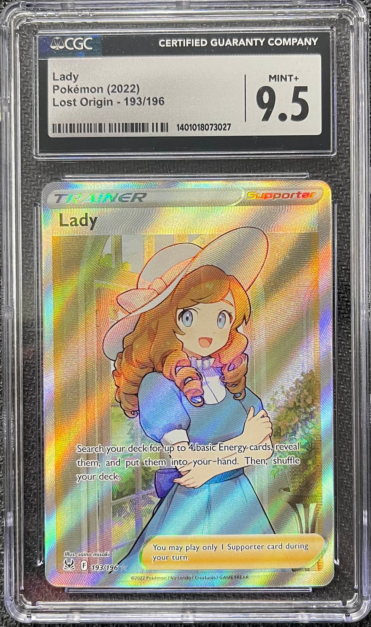 Graded Pokemon - Lady (193/196) Lost Origin CGC 9.5