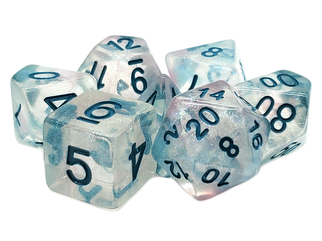 Luminous - Blue Winter RPG Dice Set