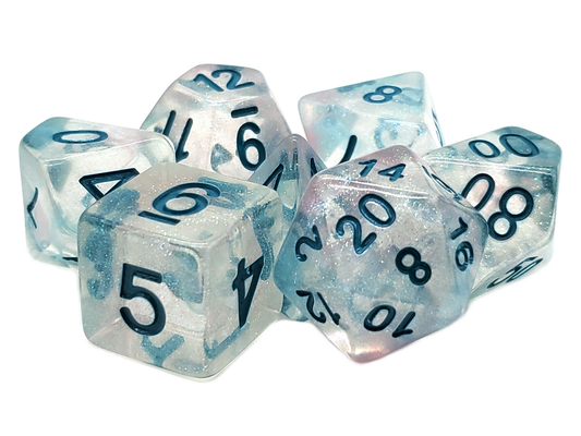 Luminous - Blue Winter RPG Dice Set