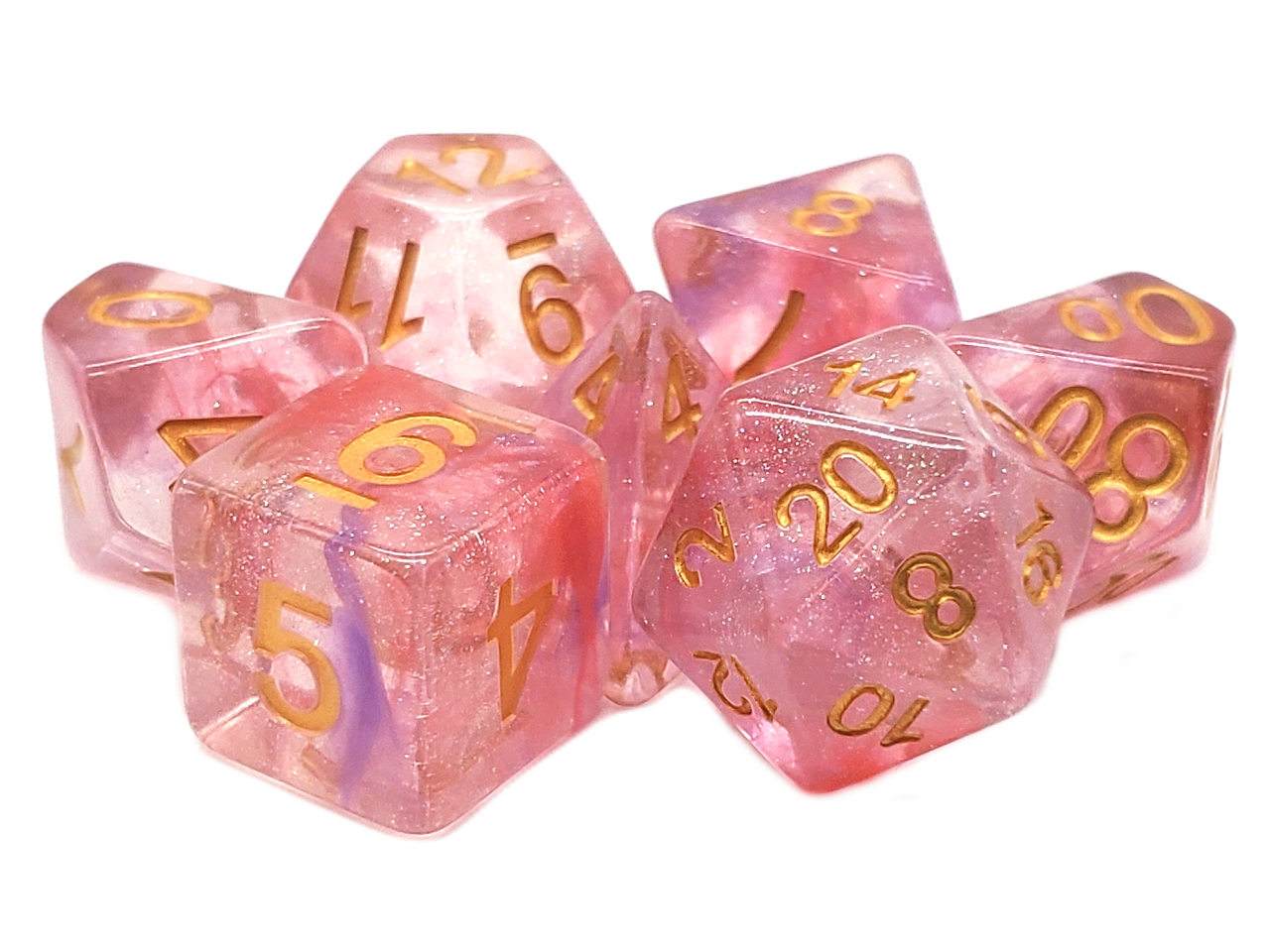 Luminous - Red Ruby RPG Dice Set