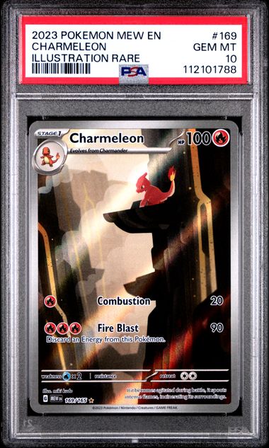 Graded Pokemon - Charmeleon (169/165) 151 PSA 10