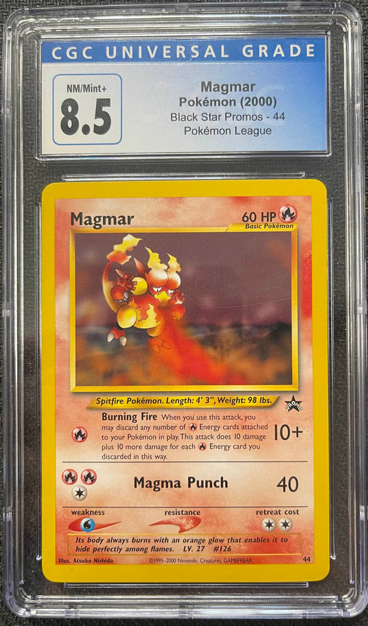 Graded Pokemon - Magmar (44) Black Star Promos CGC 8.5