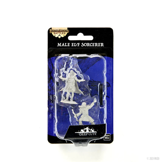 Pathfinder Battles - Unpainted: Male Elf Sorcerer