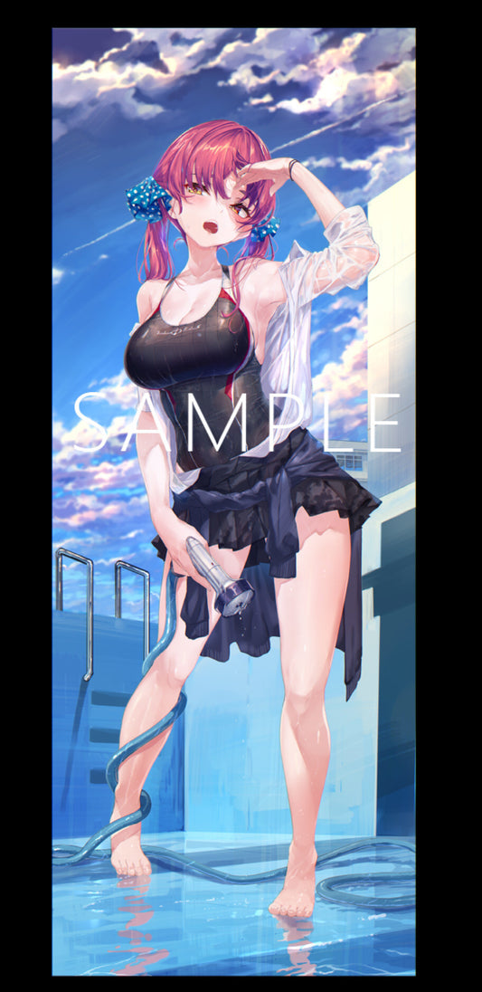 Comiket 100 : Hololive SEASIDE/Akasa Ai - Houshou Marine Swimsuit (Life Size Tapestry)