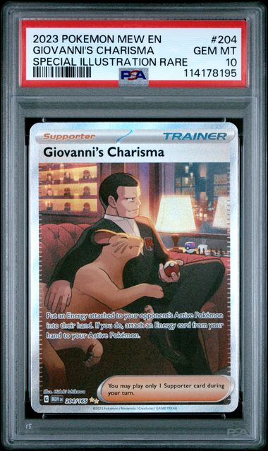 Graded Pokemon - Giovanni's Charisma (204/165) 151 PSA 10