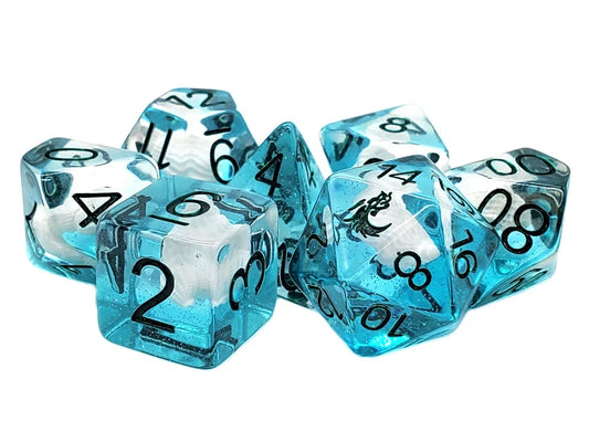 Infused - Beach Party/Ocean Blue RPG Dice Set