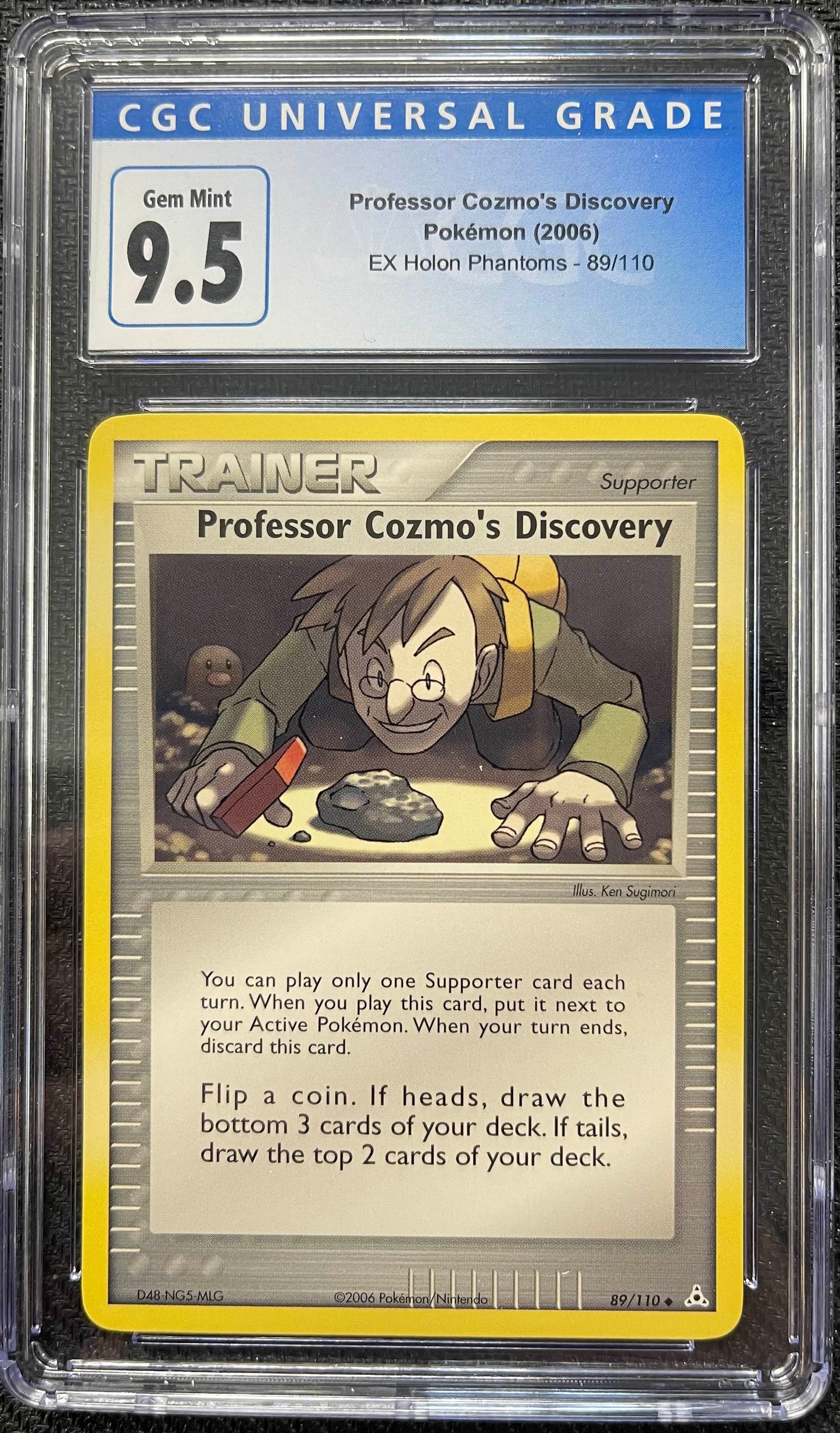 Graded Pokemon - Professor Cozmo's Discovery (89/110) EX Holon Phantoms CGC 9.5