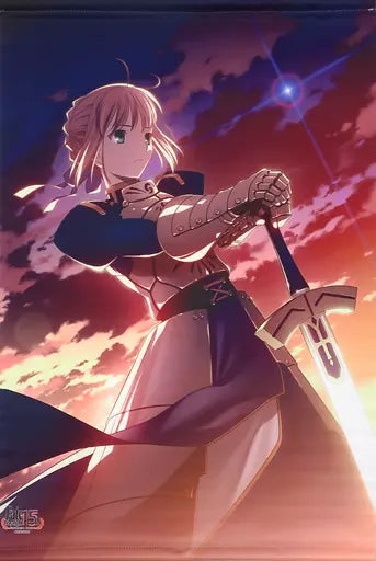 Type-Moon : Fate/Stay Night - Saber (Sunset) TYPE-MOON Exhibition Fate/stay night -15-Year Trajectory (B2 Tapestry)