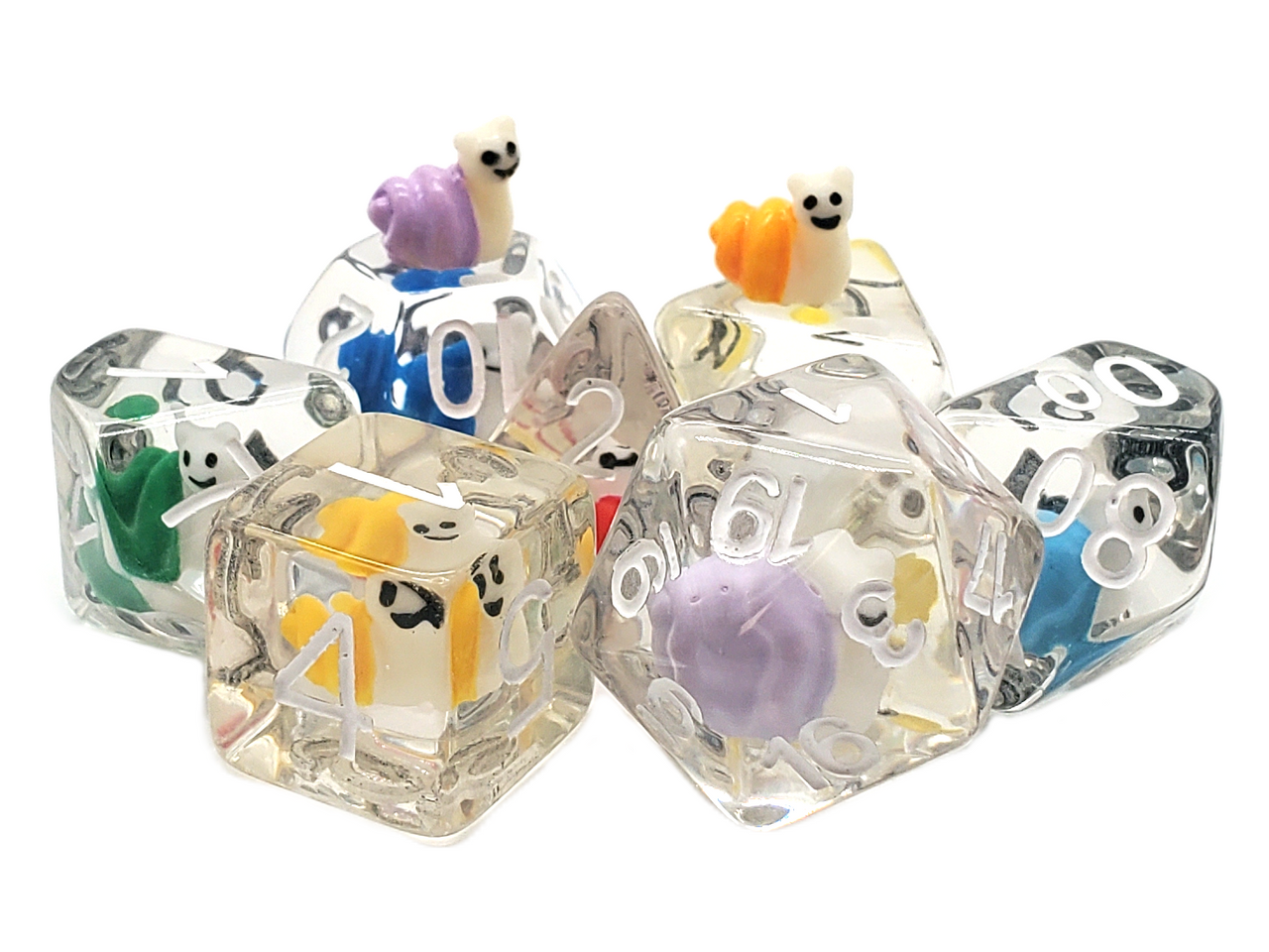 Animal Kingdom - Snail Rainbow RPG Dice Set