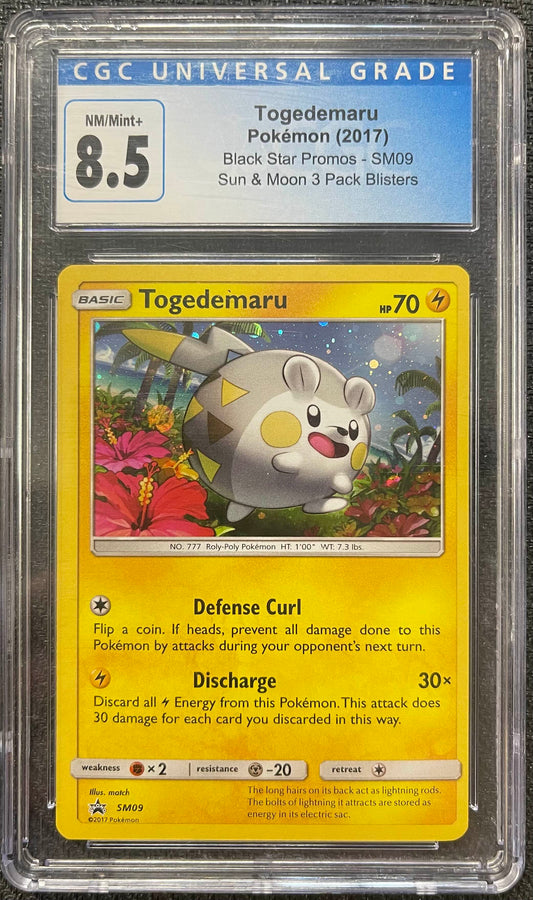 Graded Pokemon - Togedemaru (SM09) Black Star Promos CGC 8.5