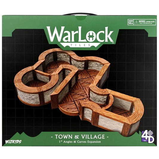 Warlock Tiles - Town & Village - 1" Angles & Curves Expansion
