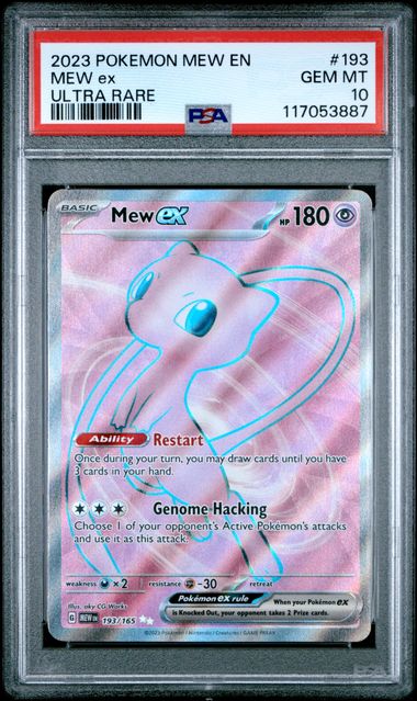 Graded Pokemon - Mew ex (193/165) Pokemon 151 PSA 10