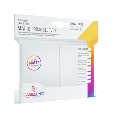 Gamegenic: Matte Prime Sleeves - White (100 ct)