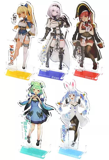 Hololive - Wireframe 3rd Gen Acrylic Stands, Usada Pekora/Shiranui Flare/Shirogane Noel/Houshou Marine/Uruha Rushia