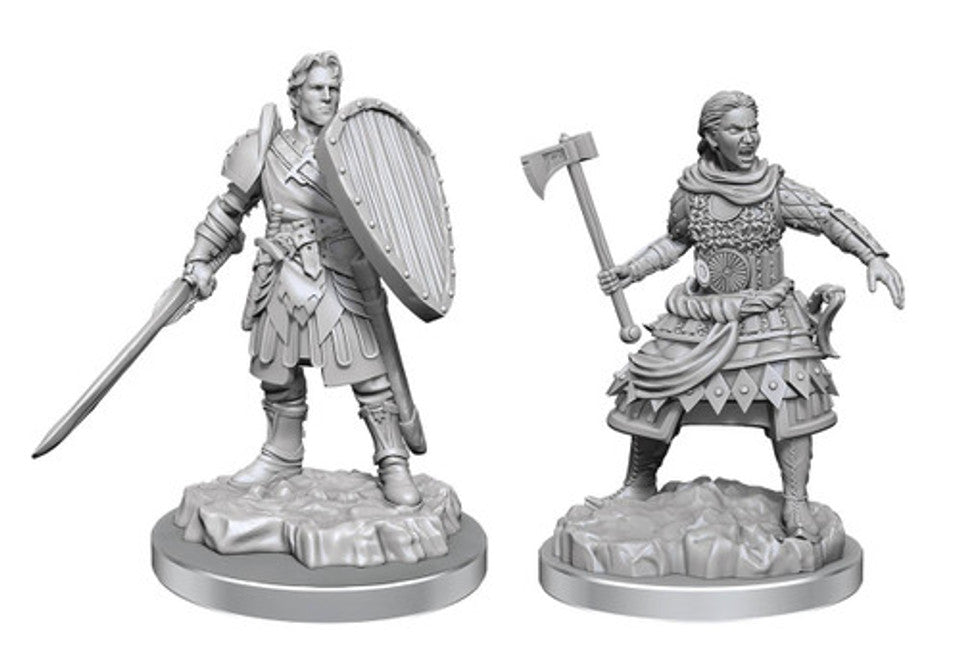 D&D - Unpainted: Human Fighters