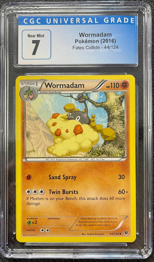 Graded Pokemon - Wormadam (44/124) Fates Collide CGC 7