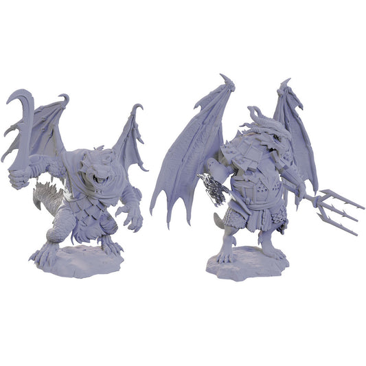 D&D - Unpainted: Draconian Foot Soldier & Mage