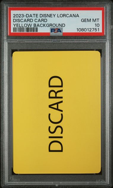 Graded Lorcana - Discard Card (Yellow Background) Disney Lorcana PSA 10