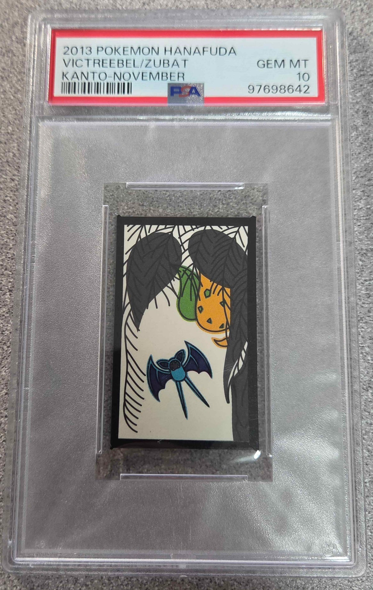 Graded Pokemon - Victreebel/Zubat () Hanafuda PSA 10