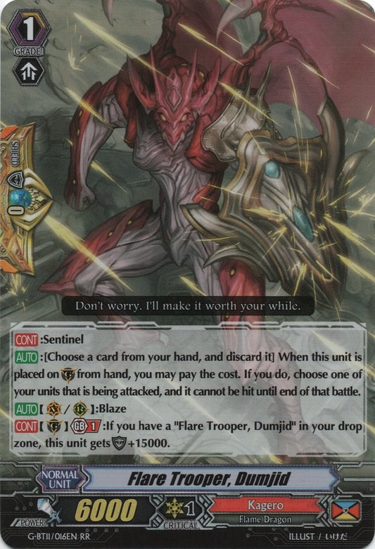 Flare Trooper, Dumjid (G-BT11/016EN) [Demonic Advent]
