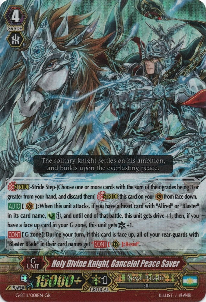 Holy Divine Knight, Gancelot Peace Saver (G-BT11/001EN) [Demonic Advent]
