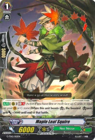 Maple Leaf Squire (G-TD12/012EN) [Flower Princess of Abundant Blooming]