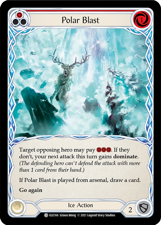 Polar Blast (Red) [ELE166] (Tales of Aria)  1st Edition Rainbow Foil