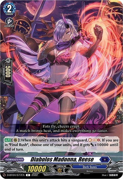 Diabolos Madonna, Reese (D-BT04/077EN) [Awakening of Chakrabarthi]